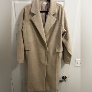 Winter women’s lapel long camel coat